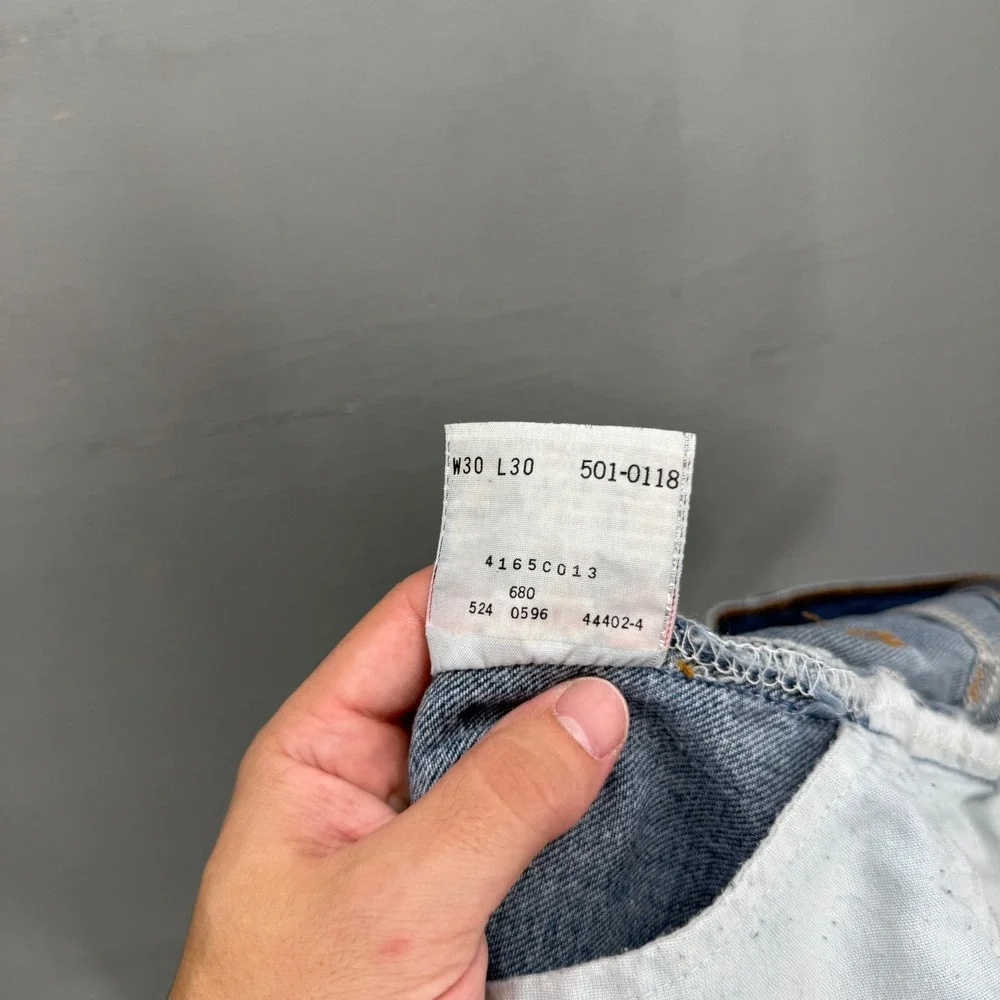 Levi's 501 XX Jeans Blue Vintage Made in USA Button Fly Straight Leg 30 x 30